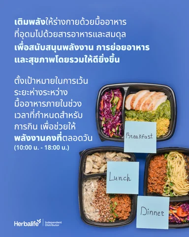 A yellow plate of food with clock hands and the words: reset your body clock for a fresh start every day (3/4)