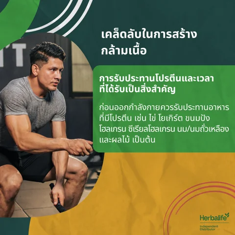 A man in a green vest training in a gym, with the words 'Muscle-building basics you need to know' (3/6)