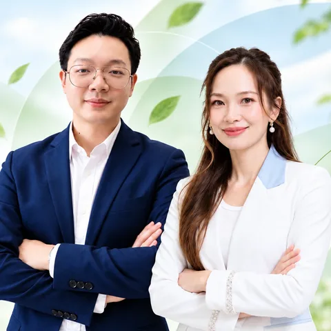 Pakkawat Songkul (ซ้าย) และ Pakcarwan Songkul (ขวา) ผู้ดูแล Well Nutrition Hub