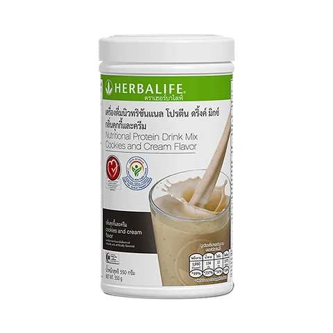 Product image: Protein drink mix powder, 550 g, 6 flavours — Cookies and Cream